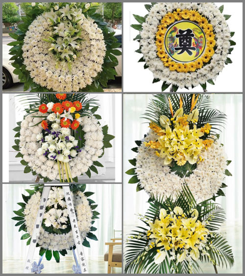 福建福州闽侯县尚干镇亭上村花圈速递